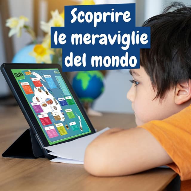 Detalle de Science4You Mappamondo Luminoso per Bambini +8 anni con atlante geografico e quiz
