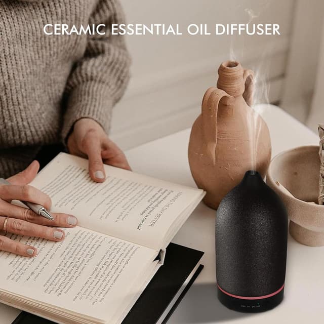 Thumbnail 4 de Essential Oil Diffuser Ceramic 150ml Aromatherapy