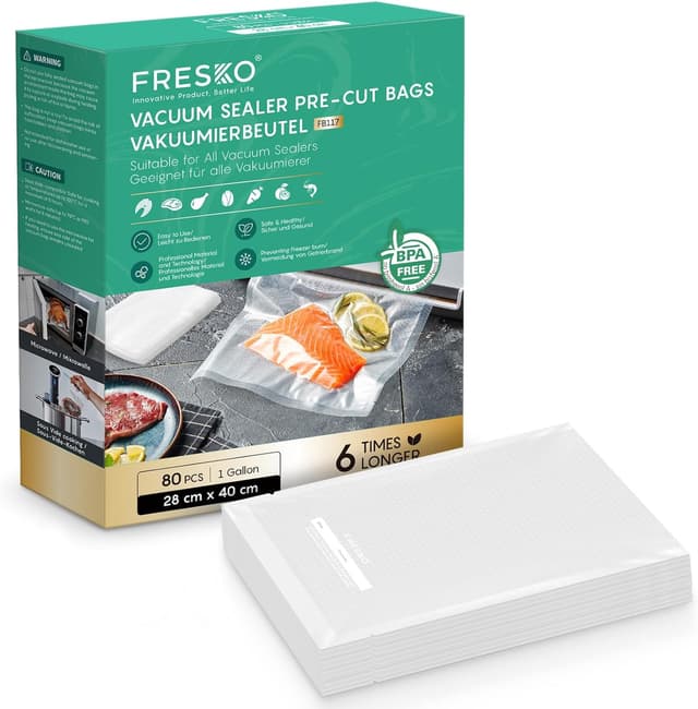 Detalle de FRESKO Vakuumbeutel 28 x 40 cm, 80 Stück
