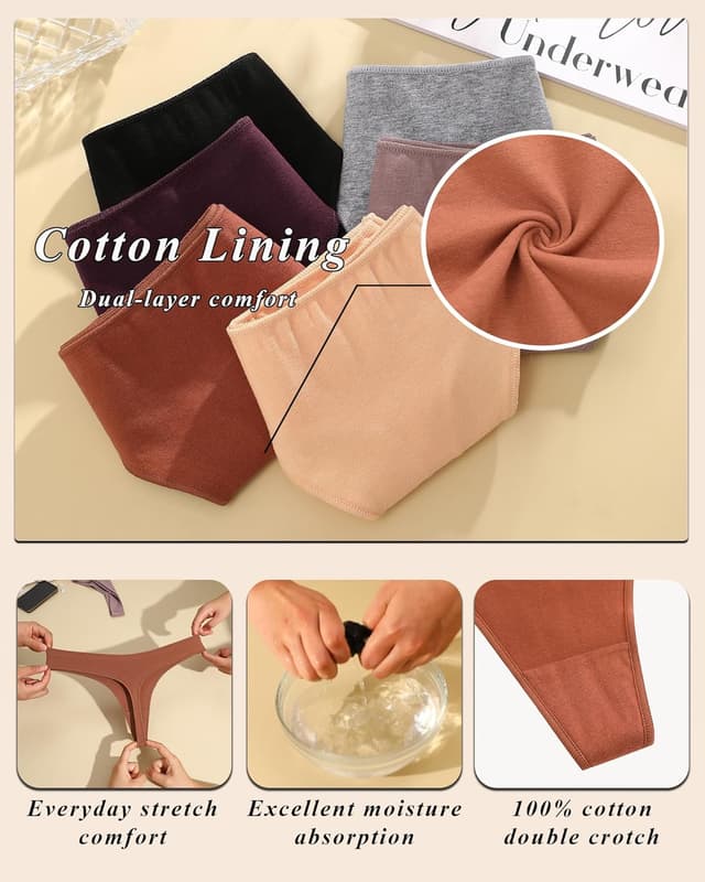 Thumbnail 3 de READY TO LOVE Cotton Thongs Pack XS-XL