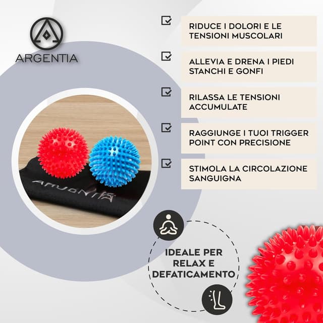 Detalle de ARGENTIA ARGENTIA Set 2 palline massaggio 7 cm