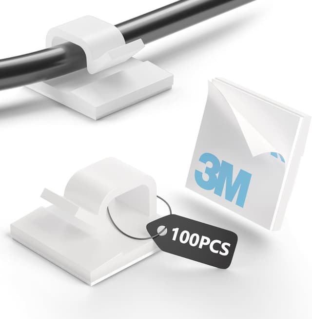 Imagen de Tesmax Kabelhalter Selbstklebend 100 Stück en OfertitasTOP
