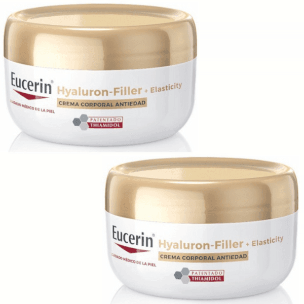 Imagen de Eucerin Hyaluron Filler Elasticity Crema Corporal 2x200 ml 💧 en OfertitasTOP