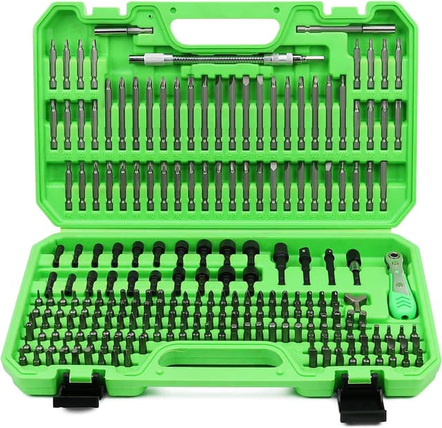 Detalle de SWANLAKE 232-piece security screwdriver bit set with ratchet, nut driver and magnetic holders