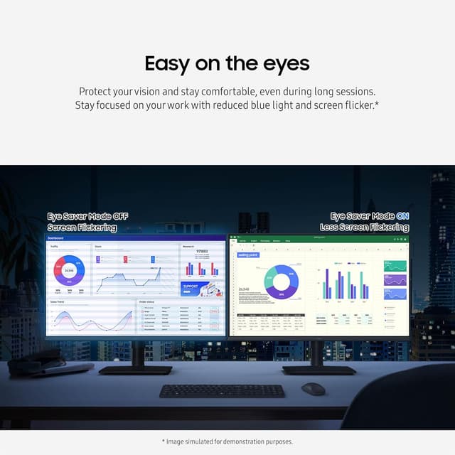 Thumbnail 6 de Samsung 22” S40GD Borderless Business Monitor (LS22D402GANXGO) with IPS, 100Hz & Eye Saver Mode