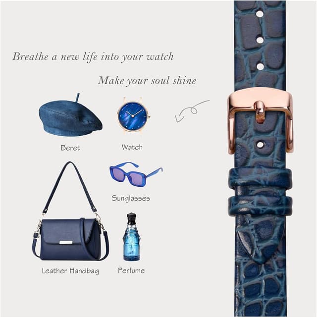 Thumbnail 6 de BISONSTRAP Leder Uhrenarmband 10 mm