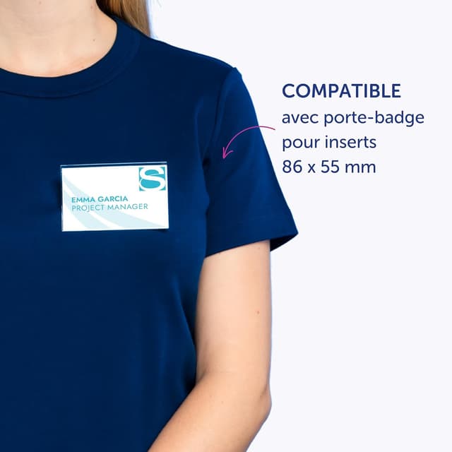 Thumbnail 2 de Avery 200 inserts badges 86x55 mm