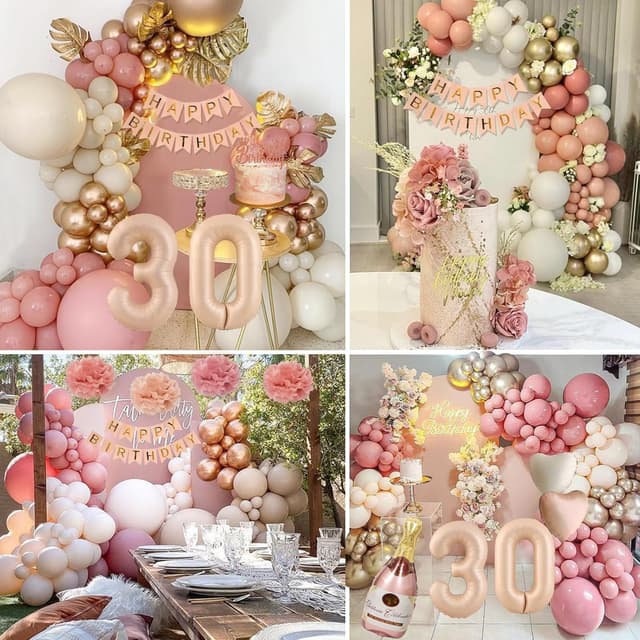 Thumbnail 4 de Deko 30 Geburtstag Retro Rosa