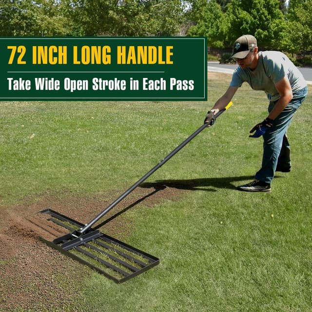 Thumbnail 4 de Jardineer Lawn Levelling Rake 91cm 183cm Handle