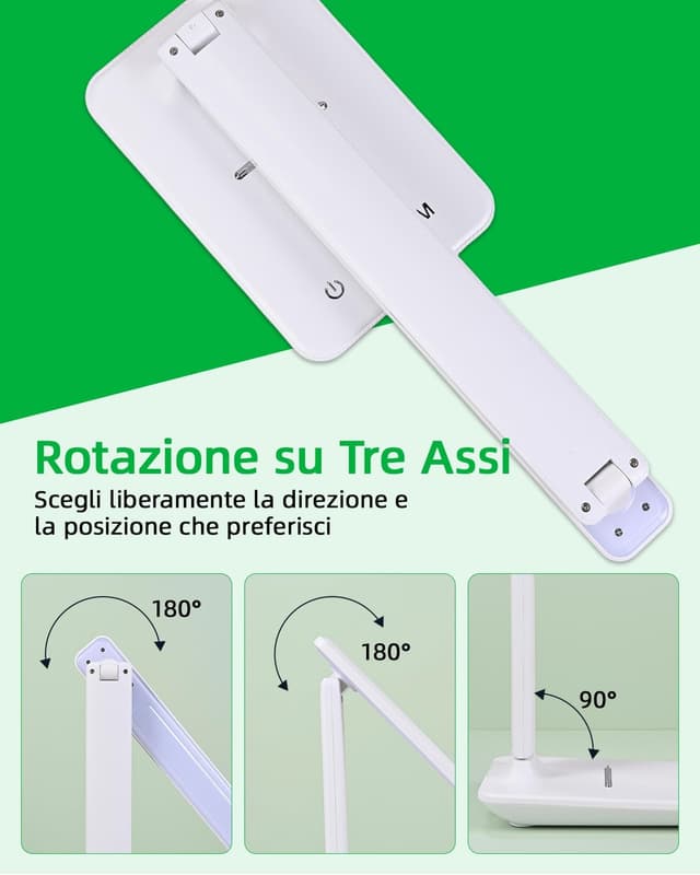 Detalle 2 de Carehabi Lampada scrivania LED ricaricabile