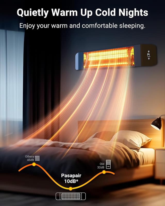Thumbnail 4 de Pasapair Electric Patio Heater: Smart Infrared with App Control