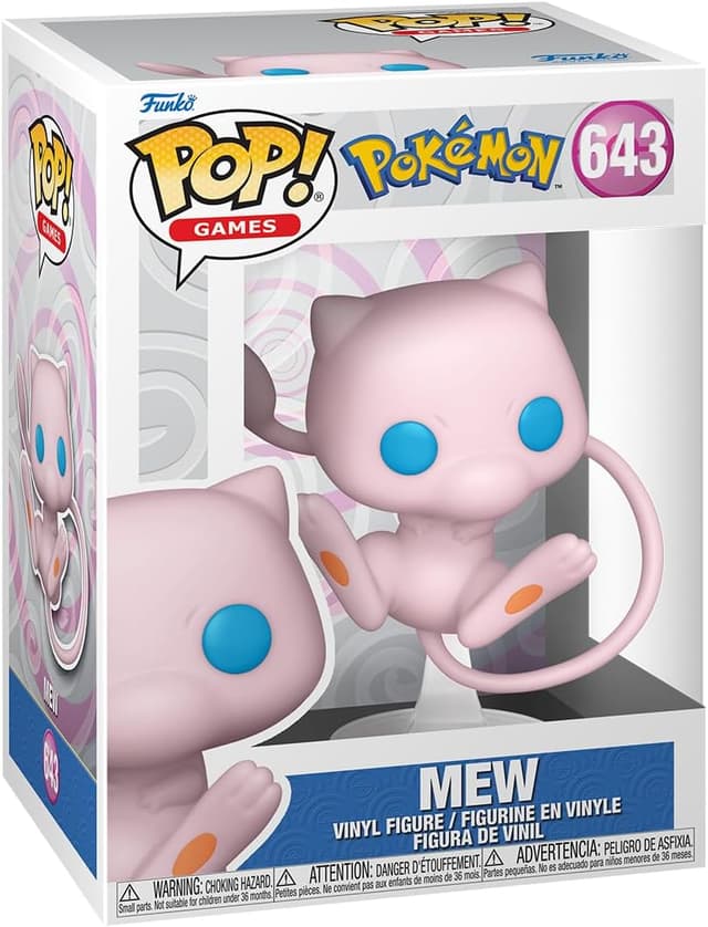 Detalle de Funko POP! Games Pokemon – Mew – Vinyl-Sammelfigur (ca. 9,5 cm) für Fans und Sammler