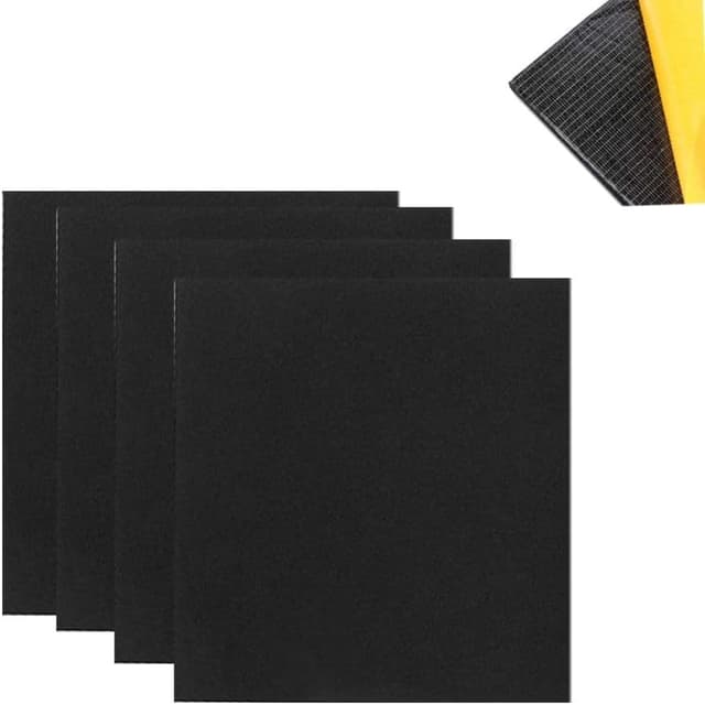 Detalle de 4 feuilles de mousse néoprène adhésives 5 mm (30 x 20 cm) – anti-vibration, insonorisant et antidérapant