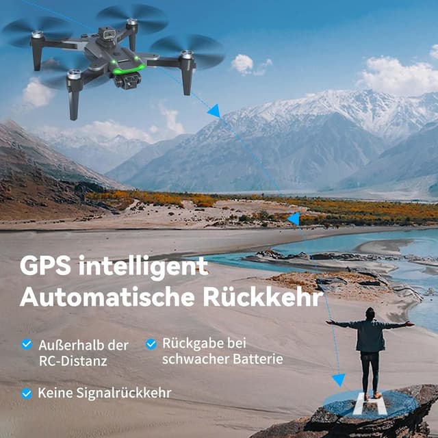 Detalle 2 de HYTOBP S166 GPS Drohne 4K, unter 249 g