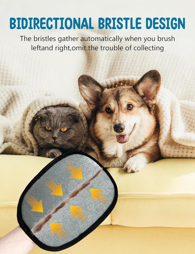 Thumbnail 3 de KitGody 2 Pack Pet Hair Removal Gloves