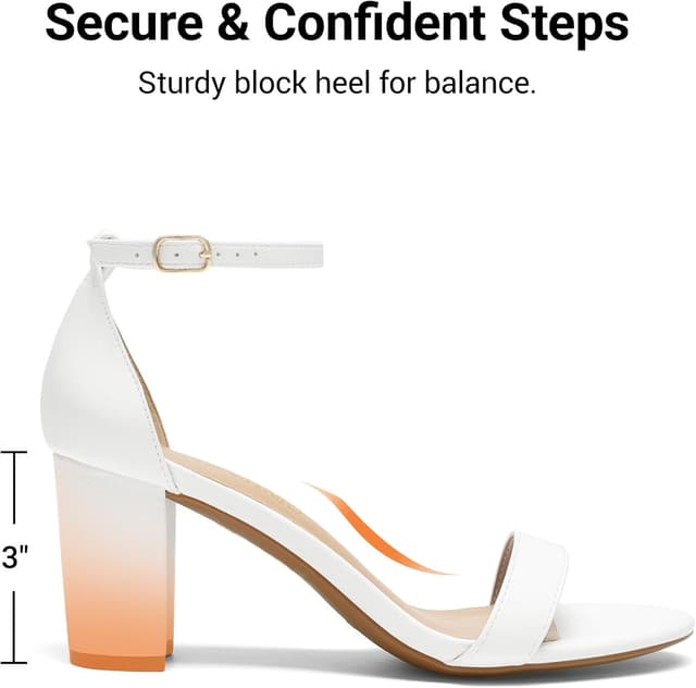 Thumbnail 3 de DREAM PAIRS Chunky Heel Sandals for Women