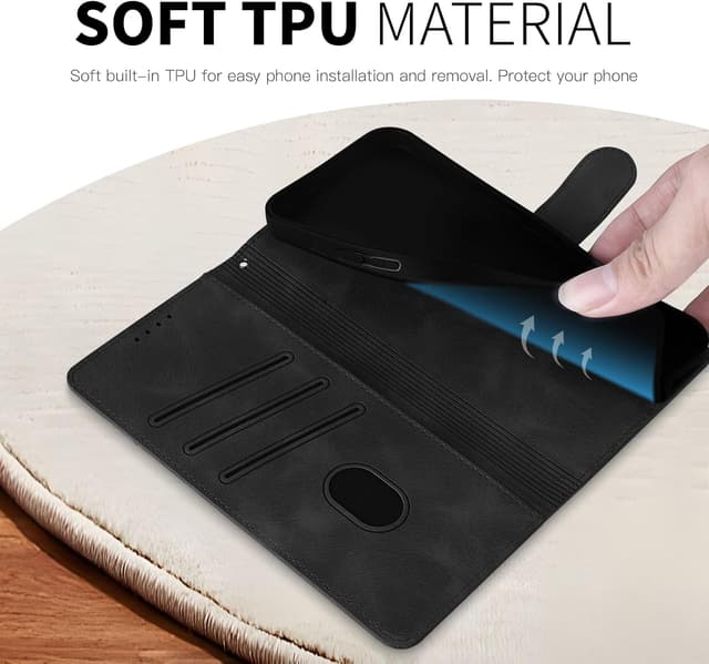 Detalle de Rostsant Handyhülle für iPhone 17 Pro Max 6,9 Zoll Löwenzahn – PU-Leder Flip Case mit Kartenfächern, magnetischem Verschluss und Standfunktion