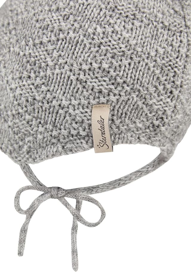 Detalle 2 de Sterntaler Mädchen Strickmütze Struktur Beanie-Mütze mit Kunstfell-Pompon