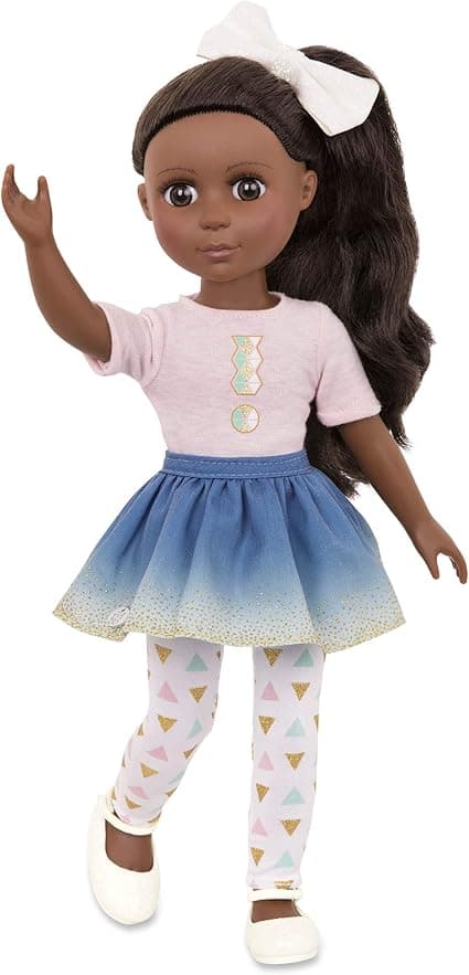 Detalle de Glitter Girls Keltie Brown Hair Figura Pospable