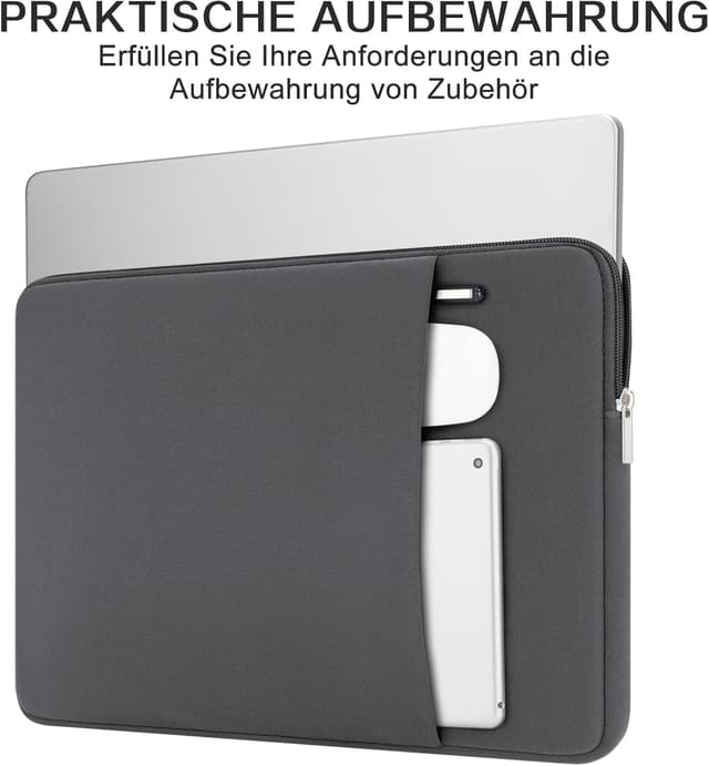Thumbnail 1 de RAINYEAR 11 Zoll Laptop Hülle Grau