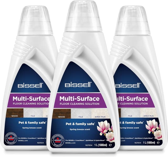 Detalle de BISSELL Multi Surface Reinigungslösungen Pack 2885 (3 x 1 Liter) für CrossWave, SpinWave & HydroWave