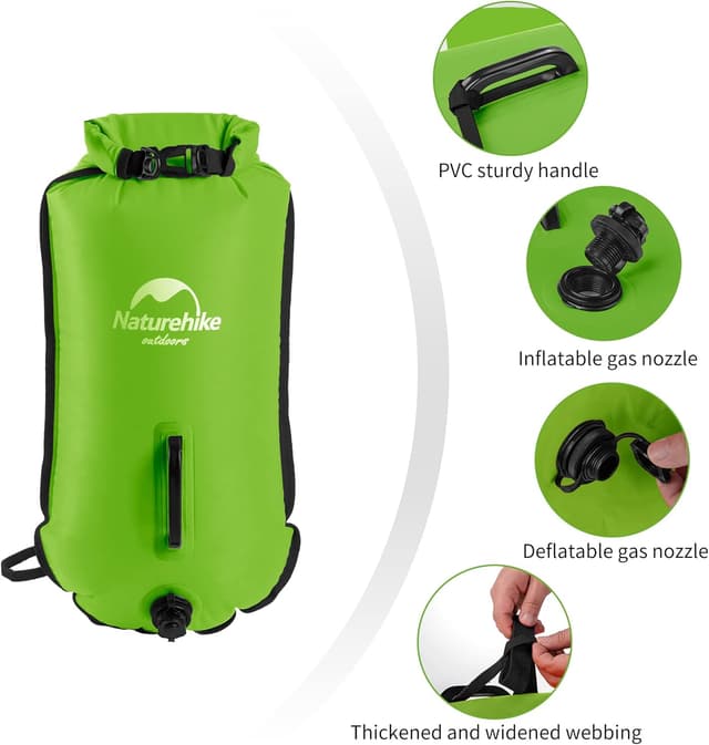 Detalle de Naturehike Piscina gonfiabile 18 l: sacco da nuoto impermeabile con doppio airbag e galleggiamento 18 kg