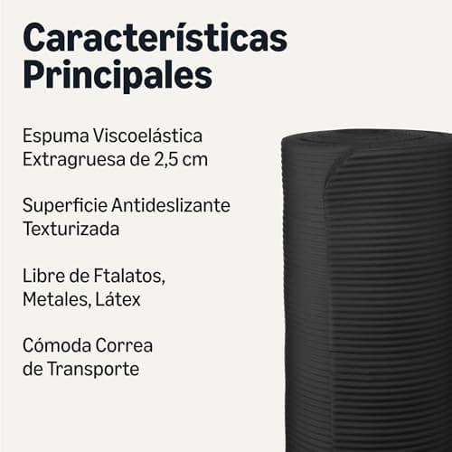Thumbnail 1 de Amazon Basics Esterilla de yoga extragruesa 2,5 cm 🧘♀