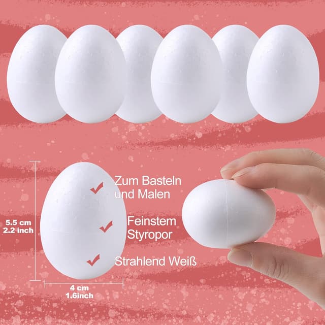 Thumbnail 1 de Ostereier Styroporeier 25 Stück