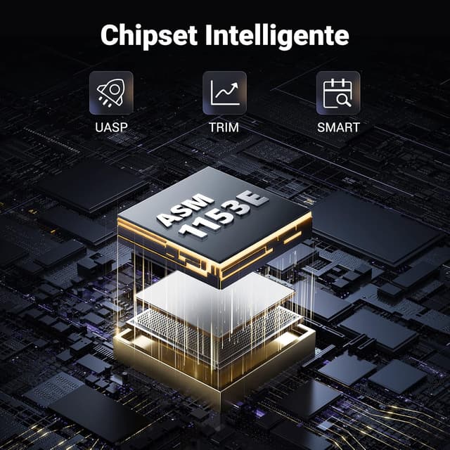 Detalle 1 de UGREEN Enclosure HDD 2.5 USB C 3.1 6 Gbps