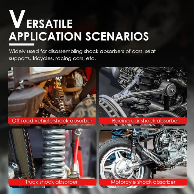 Thumbnail 6 de CCLIFE 2 pezzi compressore per molle ammortizzatore auto, capacità fino a 1,2T
