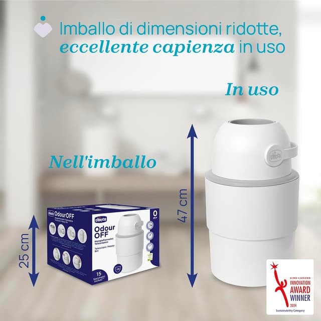 Thumbnail 2 de Chicco Mangiapannolini Telescopico 35 pannolini