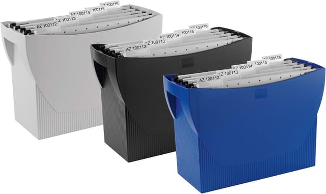 Detalle de HAN 1900-11 Hängemappenbox Swing in Lichtgrau für hängende Akten (20 Ordner)