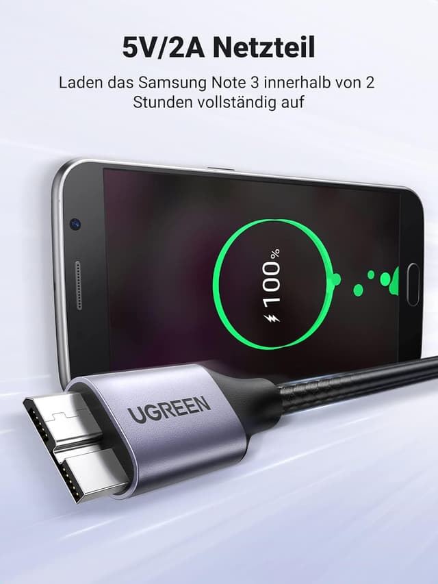 Detalle 2 de UGREEN USB 3.0 Micro-B Kabel 0,5 m