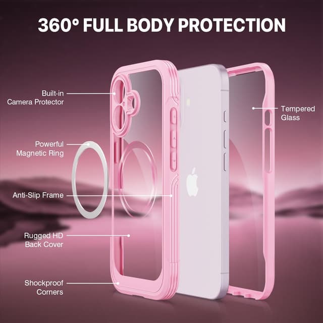 Detalle 2 de CENHUFO iPhone 17 case with 9H glass