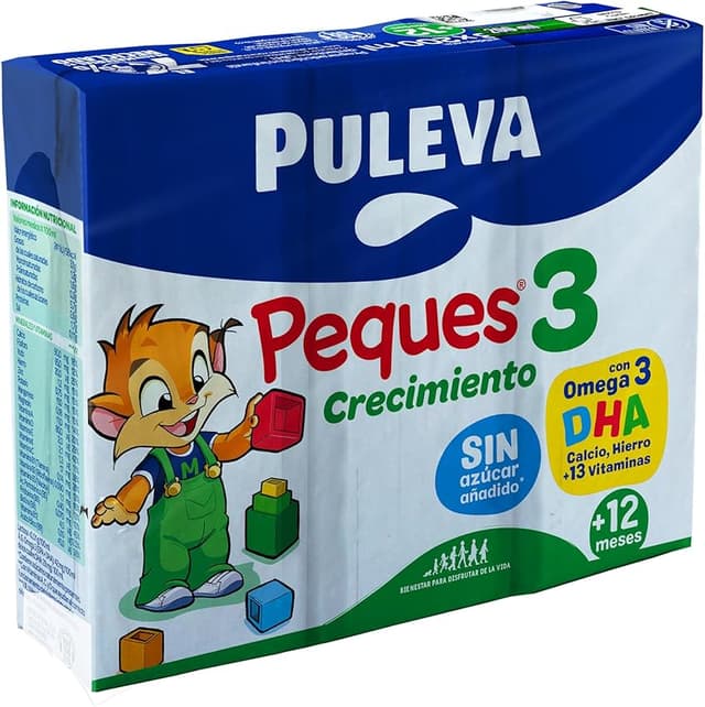 Thumbnail 4 de Puleva Peques 3 Leche de crecimiento +12 meses 10 packs
