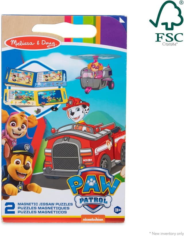 Detalle de Melissa & Doug magnetische PAW Patrol Puzzles für unterwegs (2× 15 Teile, FSC-zertifiziert)