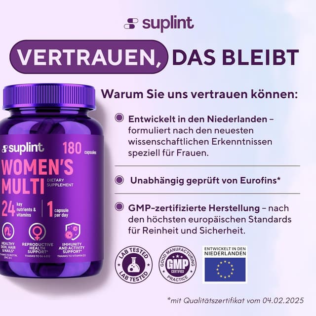 Detalle 2 de SUPLINT Multivitamin 180 Kapseln für Frauen