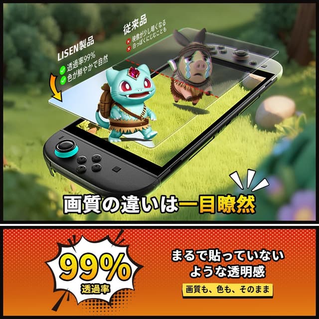 Detalle 2 de Nintendo Switch 2 Schutzfolie 9H von LISEN