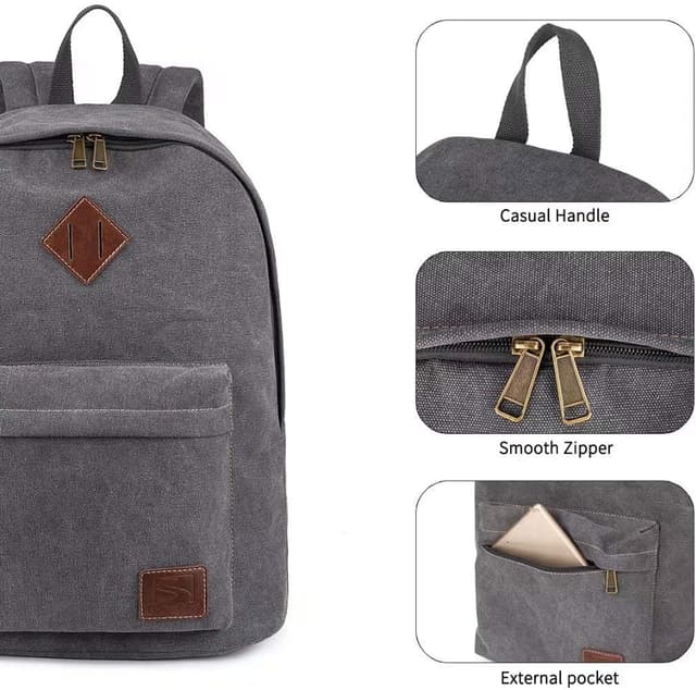 Thumbnail 2 de seemeroad Canvas Vintage Rucksack 28 Liter