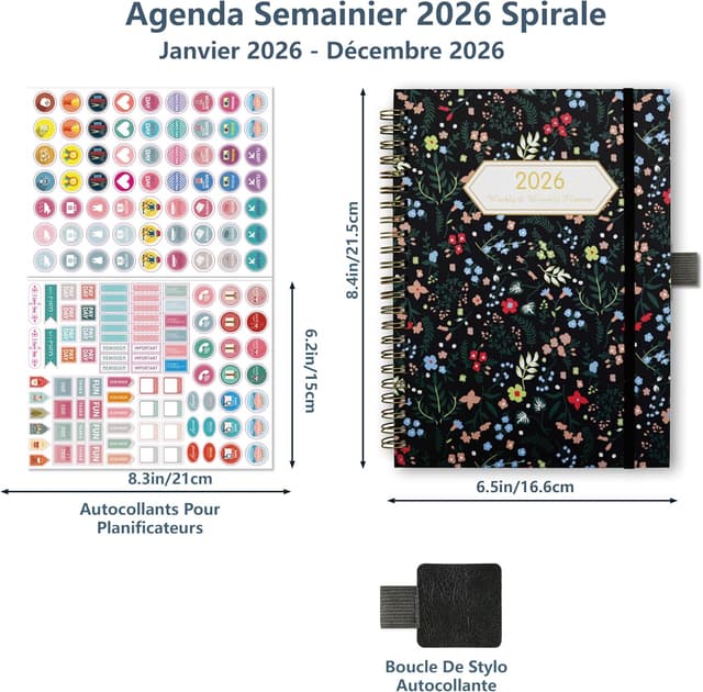 Detalle 2 de Gumiho Agenda 2026 A5 semainier spirale