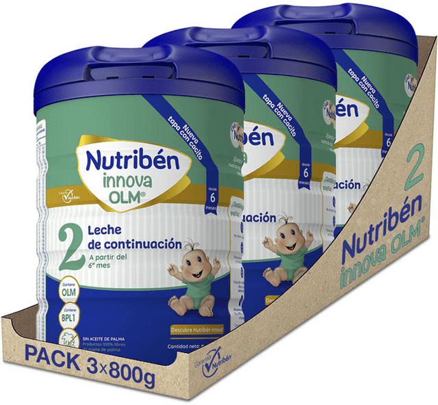 Detalle de Nutribén Innova 2 Leche de Continuación 3x800 g