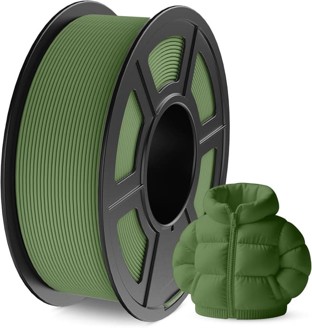 Detalle de JAYO Matte PLA Filament 1,75 mm (matt), 1,1-kg Spule mit ca. 363 m – olivgrün