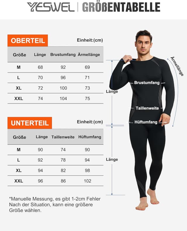 Thumbnail 5 de YESWEL Thermounterwäsche M-2XL