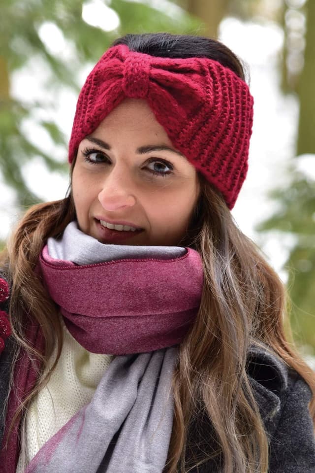 Thumbnail 1 de styleBREAKER cinta frontal lazo 22 cm Rosa palo