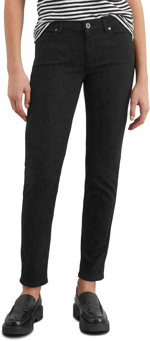Detalle de Marc O’Polo Damen Hose im Slim-Fit mit Stretch-Anteil und Five-Pocket-Style