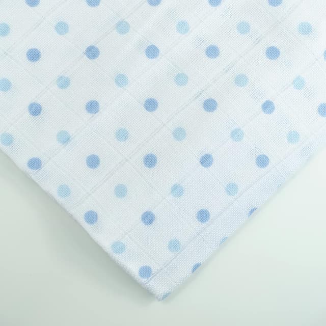 Detalle de MuslinZ 6-pack Muslin Squares Baby Burp Cloths (70x70cm) – Blue Combo