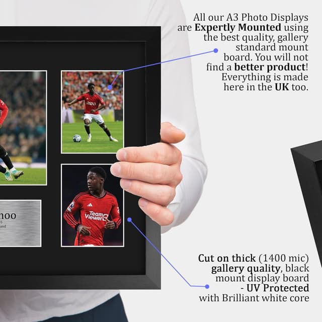 Thumbnail 3 de HWC Trading FR A3 Kobbie Mainoo Signed Photo Display