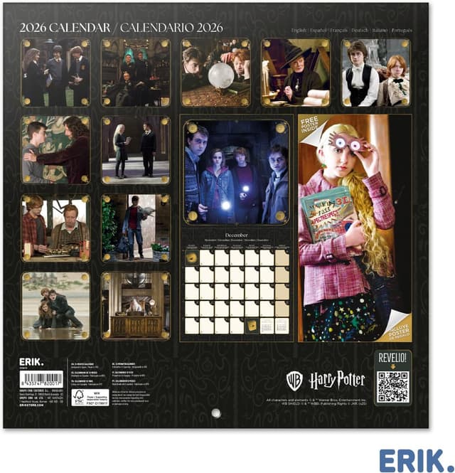 Thumbnail 1 de Grupo Erik Harry Potter Wall Calendar 2026 📅