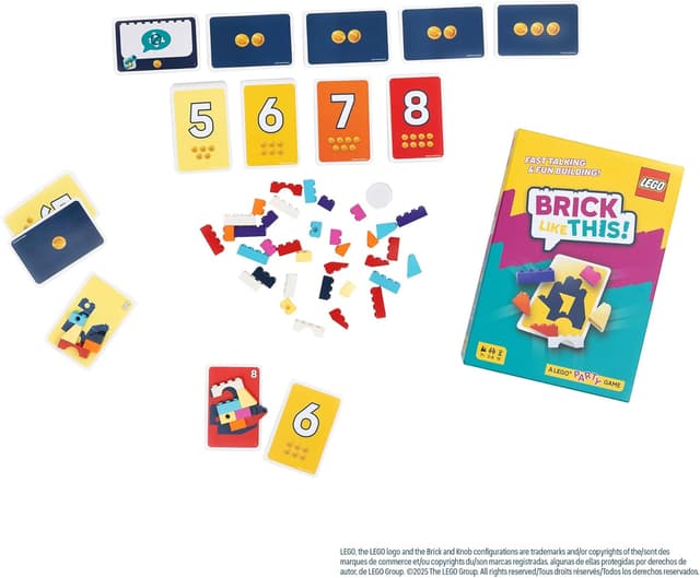 Detalle de Asmodee Brick Like This! — Official LEGO party building game for families (Ages 7+, 2–8 players)