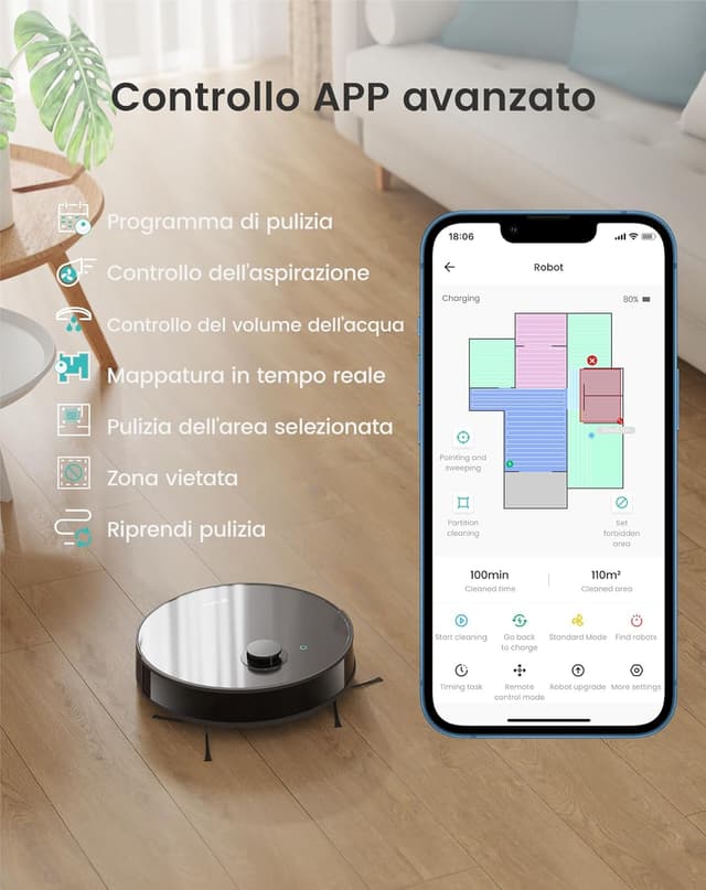 Thumbnail 6 de LEFANT N3 Robot Aspirapolvere 10000Pa